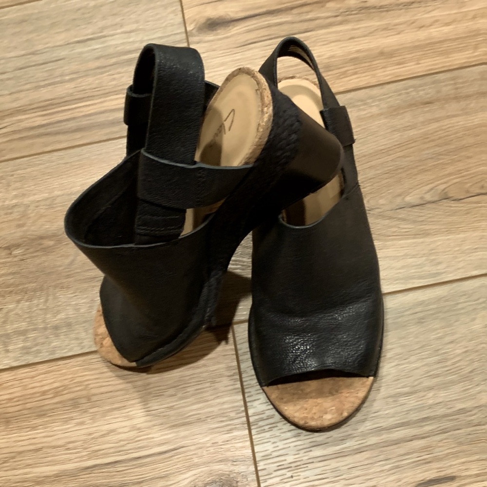Clarke wedge shoes.
